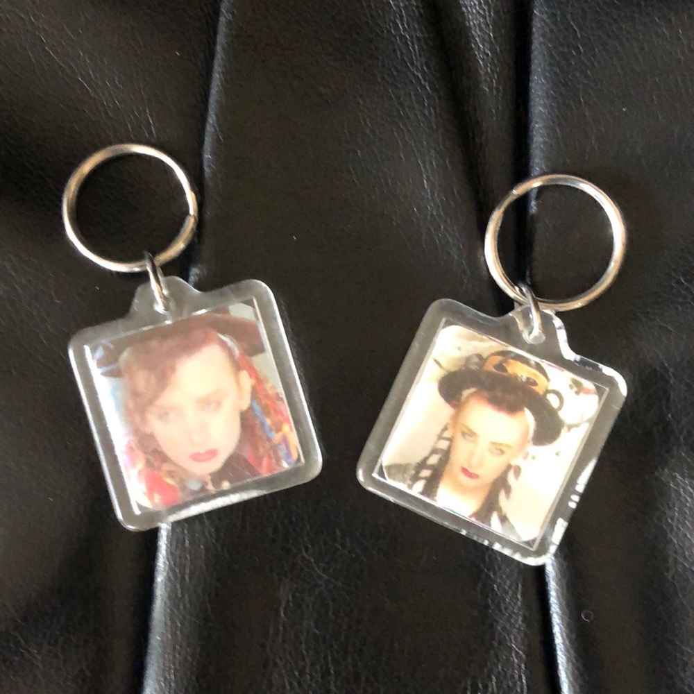 Vintage Boy George keychains